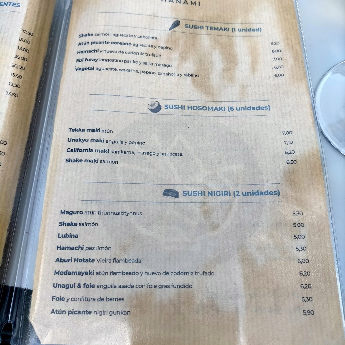 Menu Restaurante Hanami Castro-6